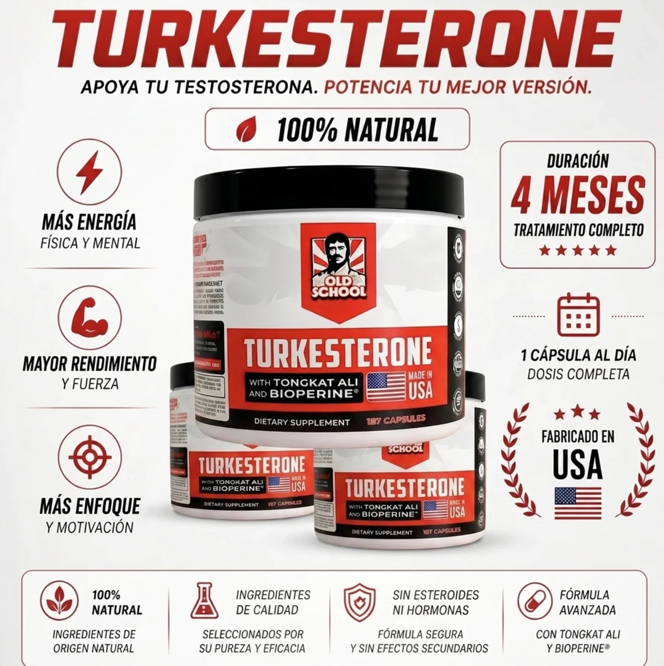 turkesterone Suministro para 3 meses